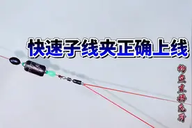 钓鱼:开口子线夹连接子线2种正确方法，千万别再随意一挂就垂钓