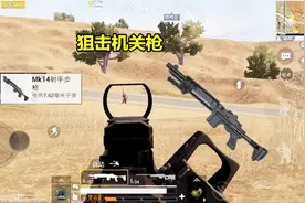 和平精英：MK14搭配红点瞄准镜，这不是射手步枪，明明是机关枪