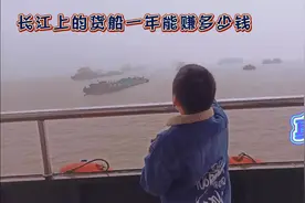 带着宝宝坐船，和船员聊天，听他说说长江上的货船一年能赚多少钱视频封面