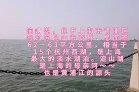实拍日落下的上海的母亲河
淀山湖，也是黄浦江的源头视频封面