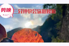 三分钟学会制作剪映模板