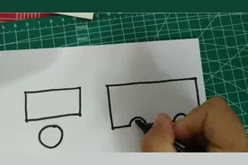 一个长方形也可以画车？公共汽车来袭，快来围观。视频封面
