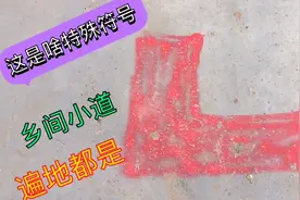 河南乡间小道突然出现红色特殊符号，这是要有啥行动？要拆迁吗？