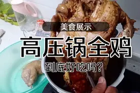 用高压锅做了一只全鸡，香气扑鼻，好吃到停不下来！视频封面
