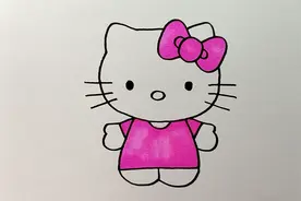 可爱的凯蒂猫画法