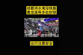 成都多处地铁被封锁，场面拥堵成灾视频封面