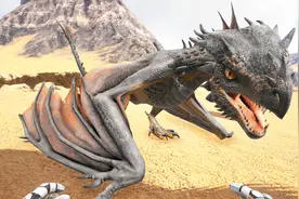 方舟生存进化起源 26 火属性飞龙 沙漠捕捉毒属性无齿翼龙