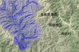 亚东县地图，洞朗地区，庞达村