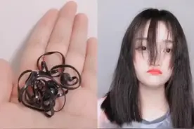 刘海太长又不想剪，三根小皮筋立马搞定它，超简单