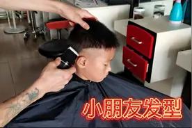 七岁小朋友发型，头小小的，不用剪的太短