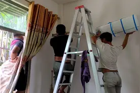 又网购一台一级能效R410A海尔变频空调，最起码比R32冷媒的安全点视频封面