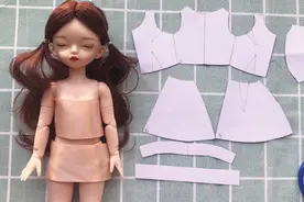 手工 娃衣教程 新买了个娃娃 迫不及待的给她做了新衣服