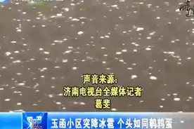济南突降大雨，市民行程被阻，这个小区还下起了鹌鹑蛋大小的冰雹视频封面