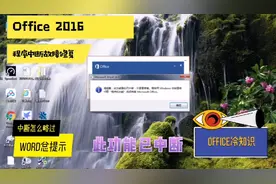 Word报错：程序已中断如何修复？office故障修复小窍门视频封面