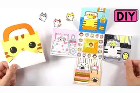 DIY喵咪手帐本，可爱的猫猫教程！视频封面