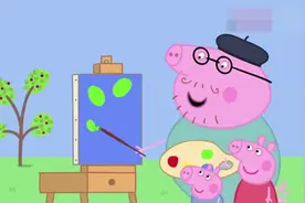 佩奇：绿色和红色混到一起就能调出棕色，真是神奇的颜色