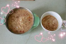 婴儿辅食番茄香菇面，香浓软烂酸甜开胃，多维生素促进消化吸收