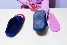 棉拖鞋鞋底坏了教你这样修补，省钱又实用