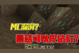 我的世界暮色森林：MC的漏洞？蘑菇也可以挖钻石？