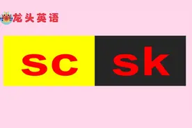龙头英语：自然拼读中字母组合sc和sk的发音视频封面