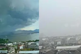 实拍浙江多地暴雨：西湖被暴雨“隐藏” 嘉兴已发布暴雨红色预警