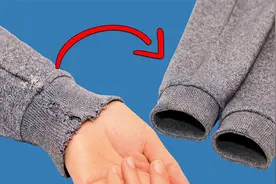 衣服袖子破了别扔掉，简单几步修复，让它完美如初