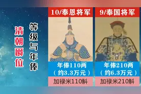亲王双俸是多少钱？盘点古代（清朝）爵位等级与工资！视频封面