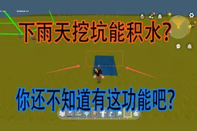 迷你世界：下雨天挖个坑，还能储蓄雨水啊？