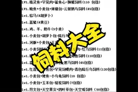 创造与魔法饲料大全（不完全全）