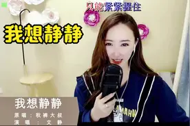 文静一首歌曲《我想静静》不要问我静静是谁，我只想静静视频封面