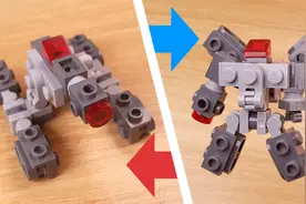 【乐高积木MOC教程】16种零件拼搭坦克机甲 似威震天 震撼CG动画