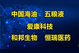中国海油、五粮液、爱康科技、和邦生物、恒瑞医药，客观解读视频封面