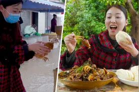 小雨买了小鸡回来养，做了个小鸡炖蘑菇，肉嫩汤浓特好吃