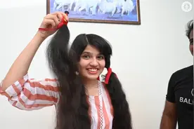 印度18岁少女蓄发12年来首次剪发 2米长发曾创造世界纪录视频封面