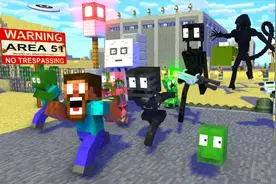 MC动画：怪物学校《神秘51区》，him与学生突破51区守卫！