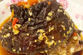 美食分享7,虎皮元蹄.美味的元蹄,这样做软烂,肥而不腻.