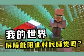 我的世界：屏障能拦狐狸和猪灵，但就是拦不住要上床睡觉的村民？
