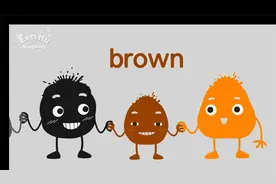 英语单词-颜色（十一）棕色 brown#英语学习##学单词#