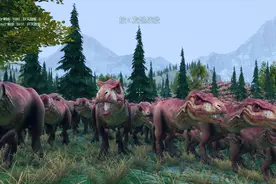 史诗战争模拟器：上千个霸王龙进攻森林，棕熊和大象联手能赢吗？