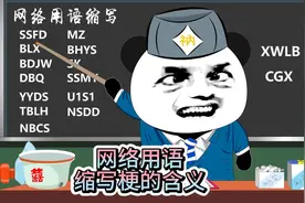 这些网络用语缩写梗的含义，你都知道吗视频封面