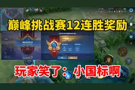 巅峰挑战赛12连胜，周一看到奖励玩家嘴笑裂了，小国标啊！