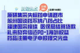 “光脚”原研药失标国采后申请退市，市场自我净化罢了！