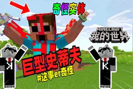 我的世界：盘点那些玩家目击巨型史蒂夫事件！