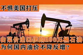 伊朗石油“白菜价”我国每天进口100万桶，为何国内油价不降反增视频封面