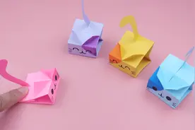 教你折可爱的弹跳小猫，做法简单又好玩，手工DIY折纸教程