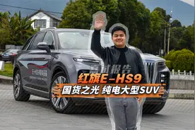 试驾一汽红旗E-HS9 690km高续航版，豪华旗舰纯电视频封面