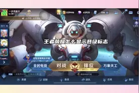 王者荣耀怎么显示县级标志