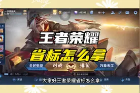 王者荣耀省标怎么拿