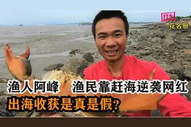 渔人阿峰：渔民靠赶海逆袭网红,出海收获是真是假?一年收入有多少