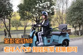 能合法上牌，能坐3人，这款休闲三轮车适合老年人代步、买菜接娃视频封面